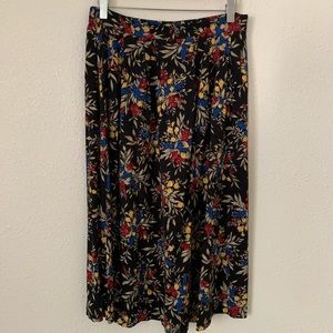 floral midi skirt